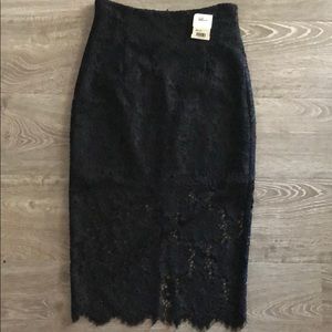 INTERMIX lace midi skirt